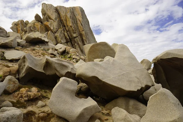 Capo Tesla Granite Rocks Area Coast Sardinia Italy — Stock Photo, Image