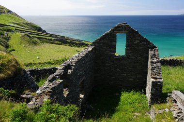 Güney İrlanda 'da terk edilmiş bir evin kalıntıları.