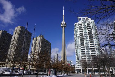 Toronro şehir merkezinde ikonik kulesi var.