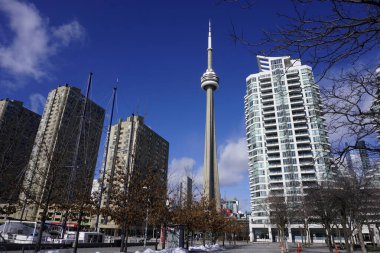 Toronro şehir merkezinde ikonik kulesi var.