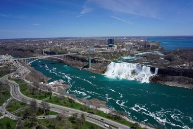 Beautiful view on American falls, Niagara falls Ontario Canada clipart