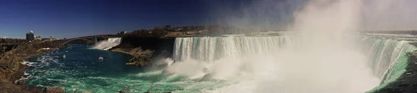 Vista Panorámica Las Cataratas Del Niágara Desde Lado Canadiense — Foto de Stock