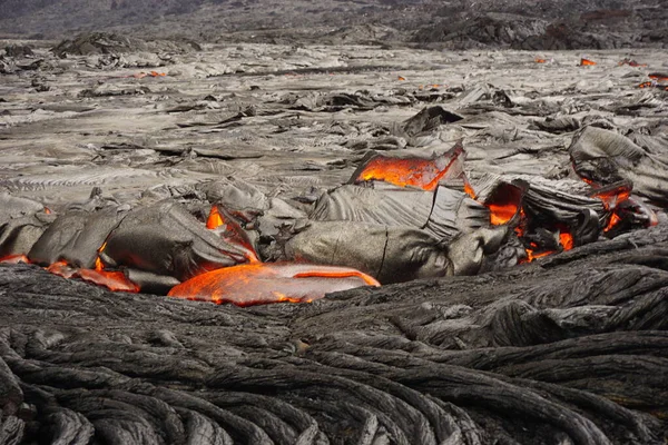 Lava Ροή Στη Χαβάη Big Island — Φωτογραφία Αρχείου