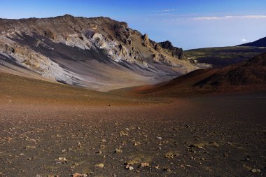Maui Hawaii 'deki Haleakala volkan krateri