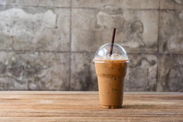 Cold Coffee On Wood — Stock Photo, Image