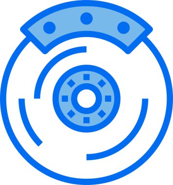Disk fren arabasının vektör illüstrasyonu