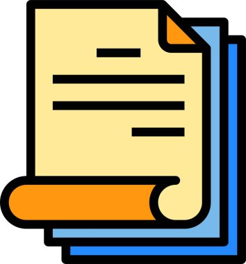 Belge dosyaları vektör illüstrasyonu 