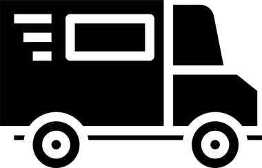 Taşıma Kamyonu 'nun minimalist vektör simgesi