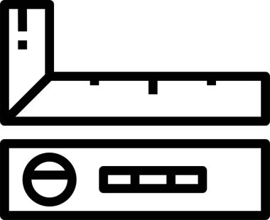 Araç simgesinin vektör illüstrasyonu