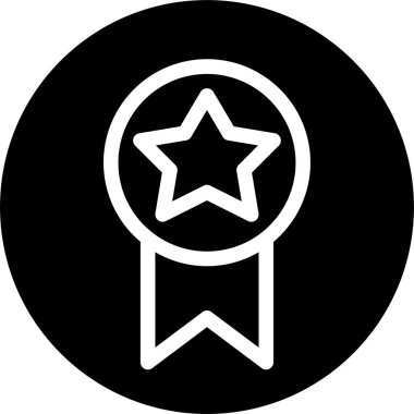 Ödülün minimalist vektör simgesi 