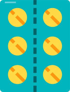 Beyaz arkaplanda uyuşturucu simgesi ve vektör illüstrasyonu  