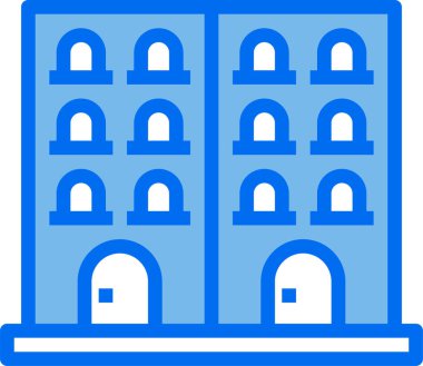 Otel simgesi vektör illüstrasyonu