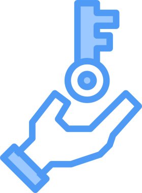 Basit modern fikir simgesi, vektör illüstrasyonu