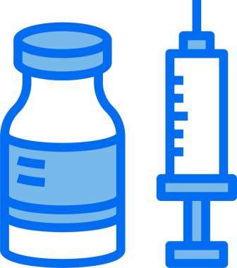 Aşı simgesinin vektör çizimi 