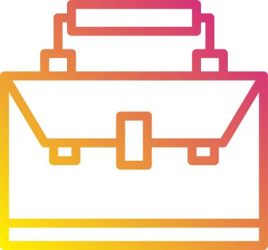 evrak çantası ikonu vektör illüstrasyonu 