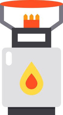 Piknik tankının vektör illüstrasyon simgesi 