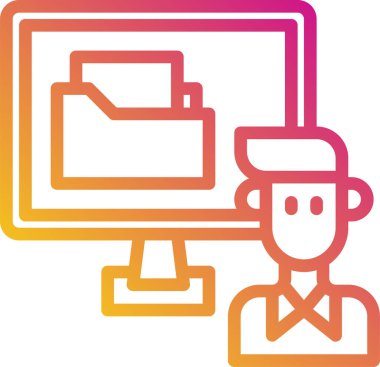 Veritabanı kavramının minimalist vektör simgesi 