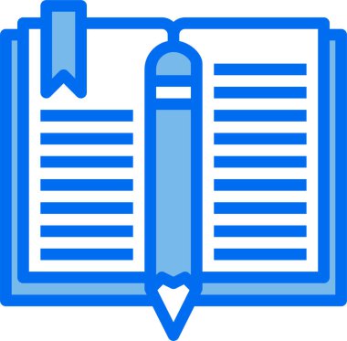 kitap simgesi vektör illüstrasyonu