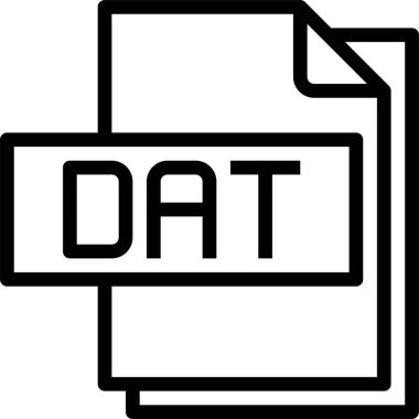 veri dosya biçimi vektör illüstrasyonu 