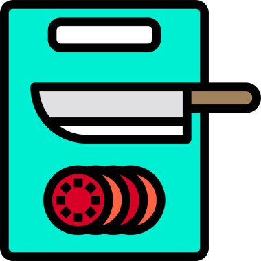 Mutfak aletlerinin vektör çizimi