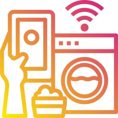 akıllı telefon simgesi vektör illüstrasyonu