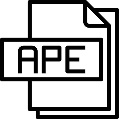 maymun dosya biçimi simge vektörü