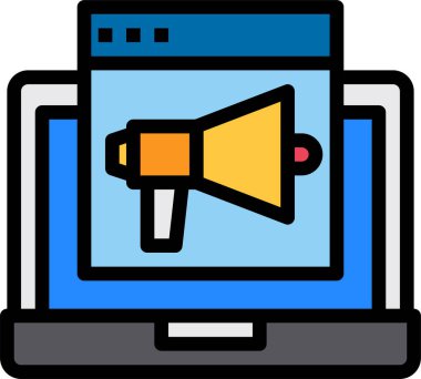 Dijital içeriğin minimalist vektör simgesi 