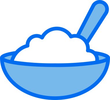 yemek ikonu, vektör illüstrasyonu