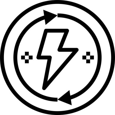 Enerji simgesinin vektör illüstrasyonu