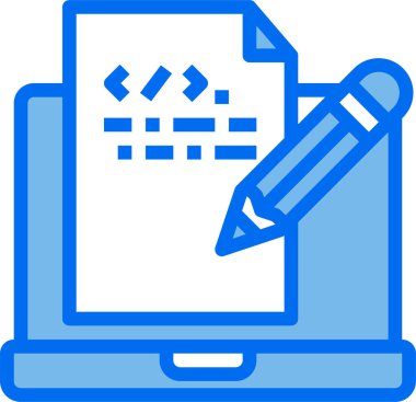 Programlama kavramının asgari vektör simgesi 