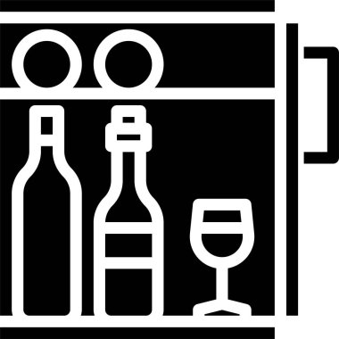 buzdolabı minimalist vektör simgesi