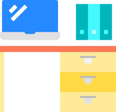 Bilgisayar monitörünün minimalist vektör simgesi
