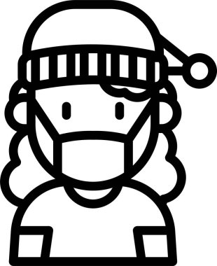 çocuk Avatar. Tıbbi maske takan çocuk