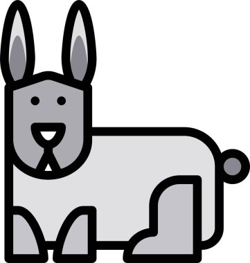 Şirin bir tavşanın vektör çizimi