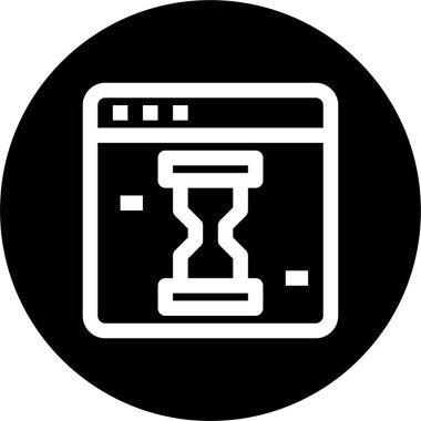 Web tarayıcı, basit vektör simgesi tasarımı