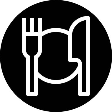 Restoran simgesinin vektör illüstrasyonu