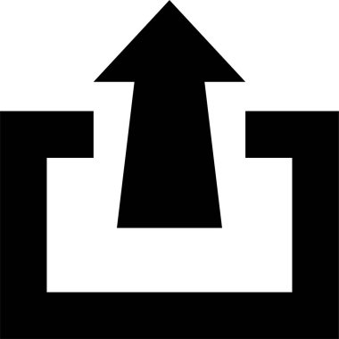 ok vektör resimleme simgesi yükle 