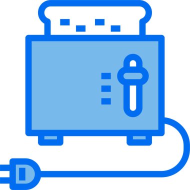 Tost makinesi basit vektör simgesi