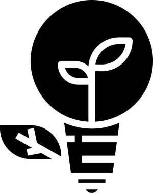 Ekoloji minimalist vektör simgesi