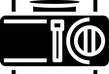 Mutfak sobası basit vektör simgesi