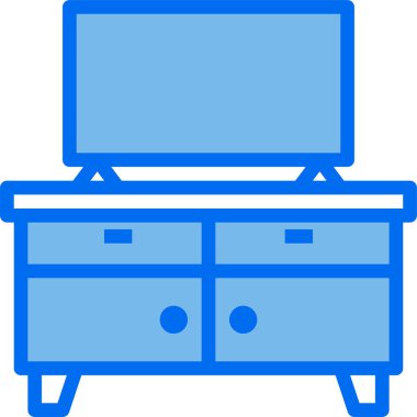 Masa simgesi, vektör illüstrasyonu