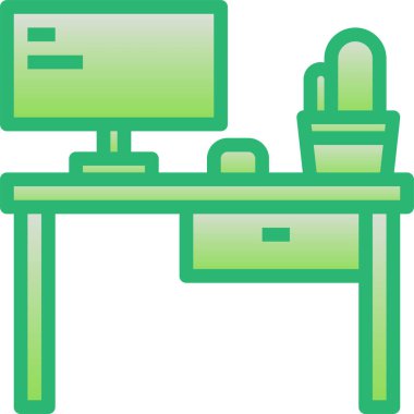 Bilgisayarın stil minimalist vektör simgesi