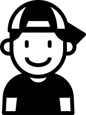 çocuk Avatar. çocuk vektör illüstrasyonu 