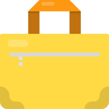 Modern tasarım minimalist vektör simgesi, el çantası