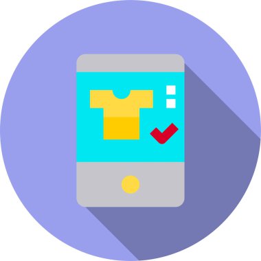 Alışveriş kavramının minimalist vektör simgesi 