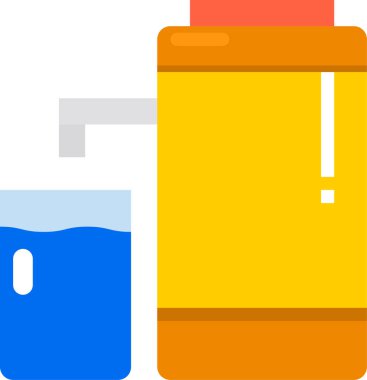 Stil minimalist içecek vektör simgesi