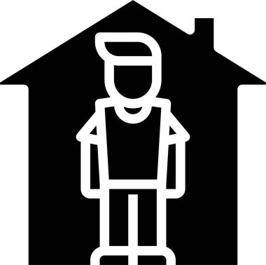 Ev simgesi, vektör illüstrasyonu