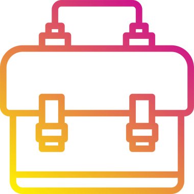 Okul Çantası minimalist vektör simgesi