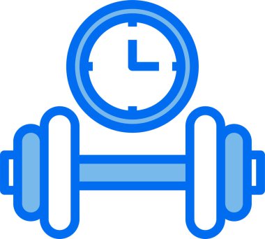 Saat simgesi, vektör illüstrasyonu 