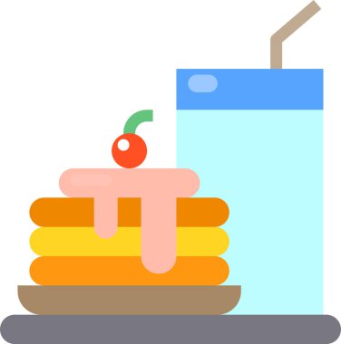 gözleme tatlı, vektör illüstrasyon